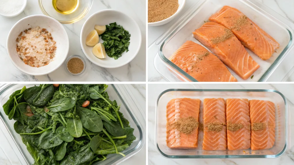 salmon spinach recipe